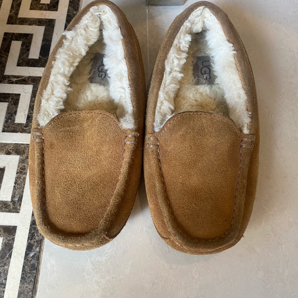 UGG Tan Suede Slippers